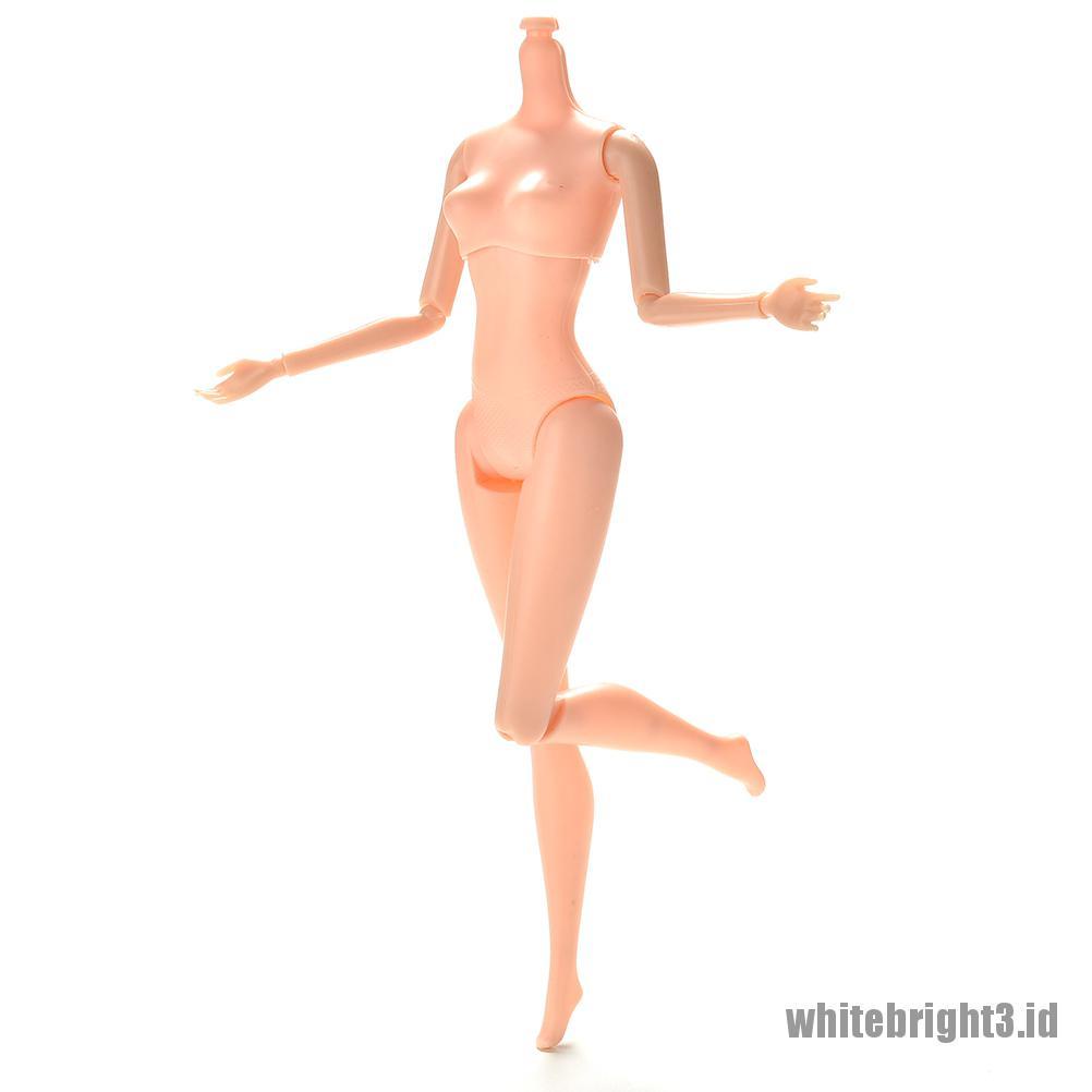 (white3) 1pc Mainan Boneka Barbie Nude Naked 12 Sendi Dapat Digerakkan 25cm / 10.23 &quot;