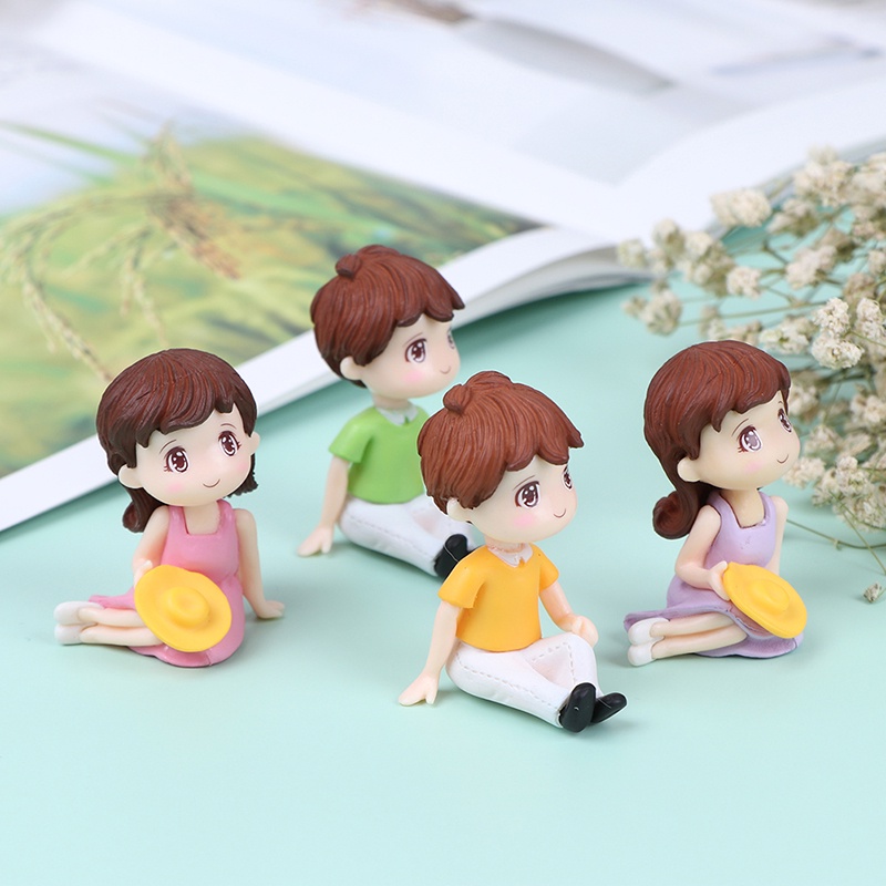 # Kaos T-Shirt Wanita Lengan Pendek Motif Print #Miniatur Figur Pasangan Kekasih Untuk Dekorasi Rumah Boneka