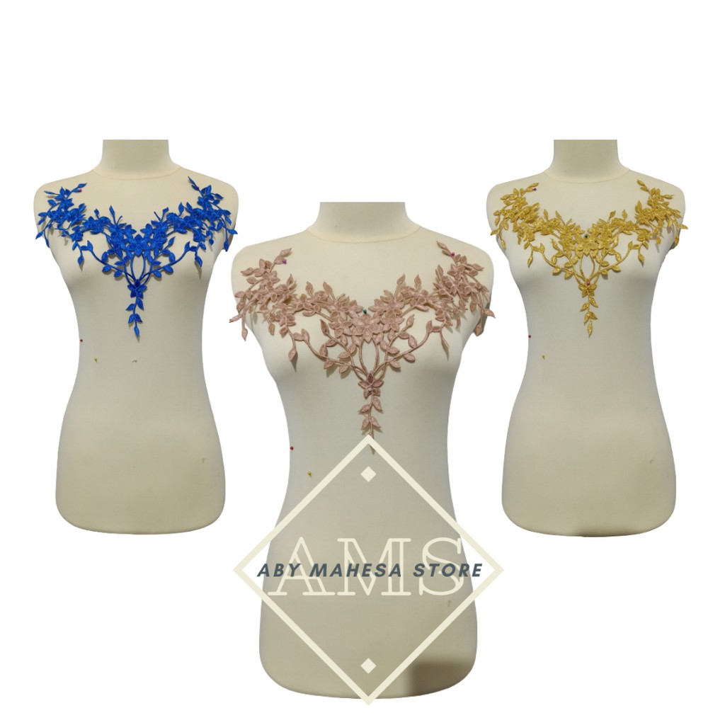 BORDIR LACE/ BORDIR PATCH TEMPEL MODEL TERBARU '' TABUR DADA SAVANA'' BORDIR KWALITAS TERBAIK