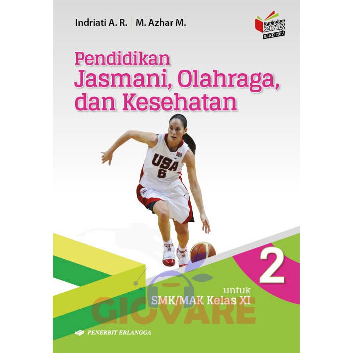 BUKU PENDIDIKAN JASMANI OLAHRAGA DAN KESEHATAN SMK KELAS 11 ERLANGGA | PJOK KELAS 11 ERLANGGA KURIKU