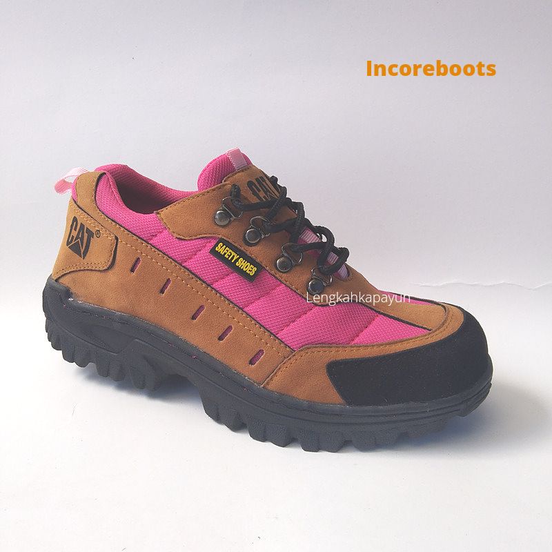 Safety Shoes 36-40 Tan Sepatu Boots Wanita Ujung Besi