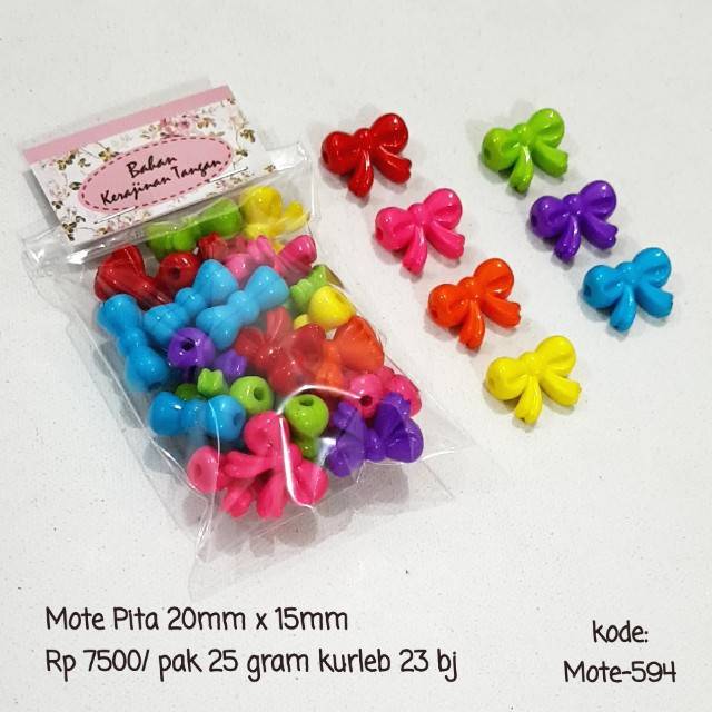 MOTE warna cerah bentuk PITA kode 594