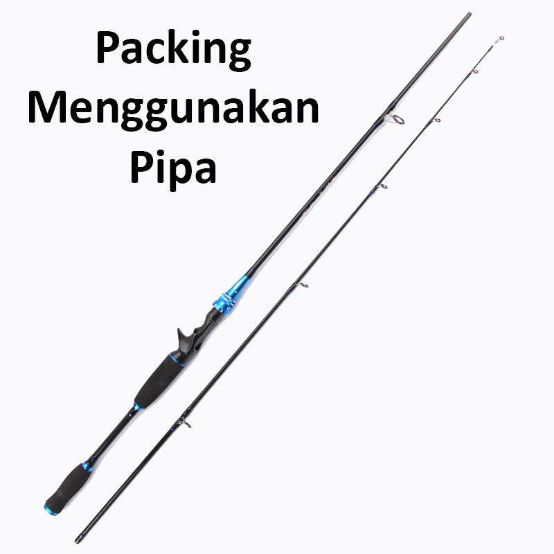 Gagang Pancing KBW Baitcasting 2.1 Meter 2 Segment Packing Pipa - Joran Bait Casting KBW - Joran BC