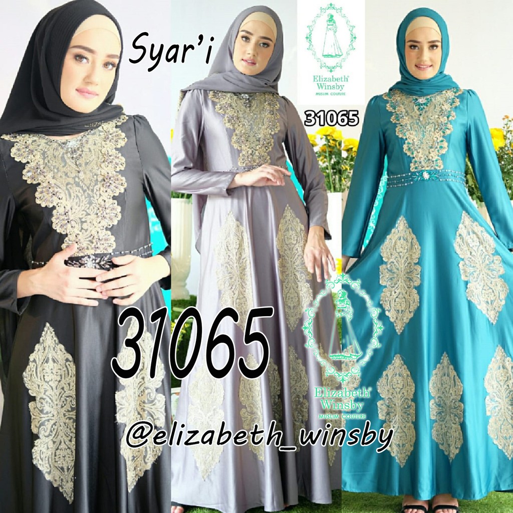 ORIGINAL Mendes By Elizabeth Winsby Fashion Muslim Baju Gamis Dress