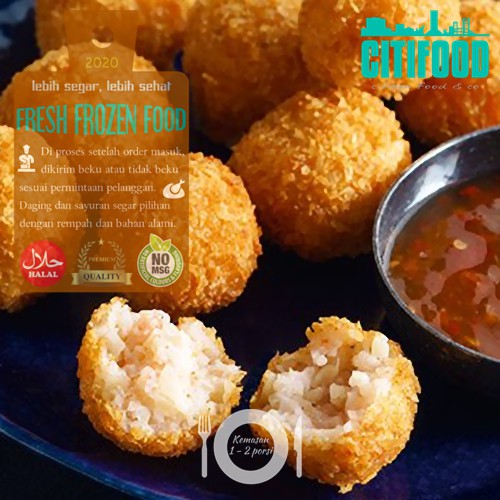 

Breaded Squid Ball | Bola Squid Tepung Roti | Frozen