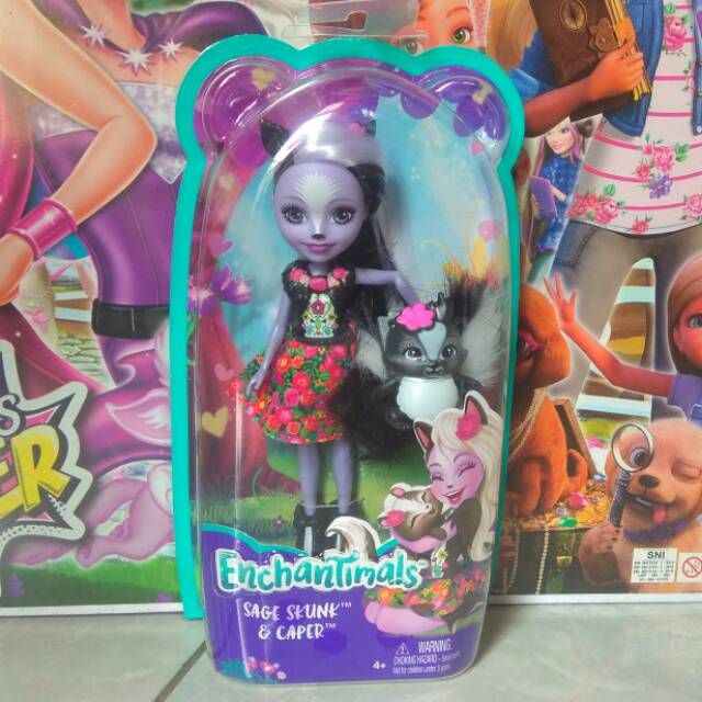 Boneka Enchantimals Sage Skunk & Caper