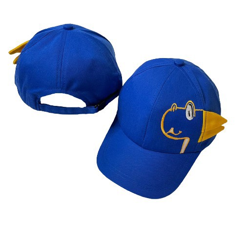 topi anak karakter dino costume nama suka suka bordir nama-8