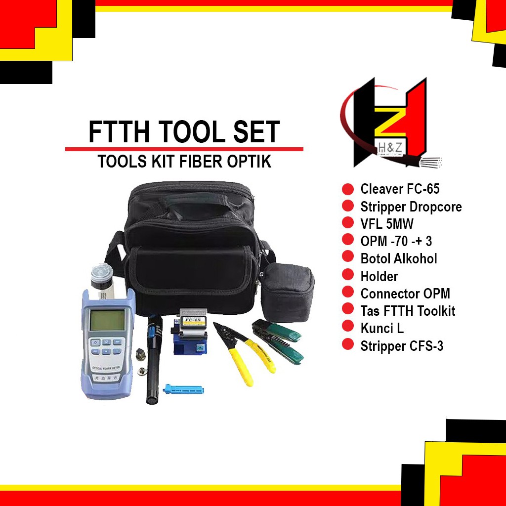 Toolkit FTTH / FTTH Tool Set Alat Kerja Fiber Optik