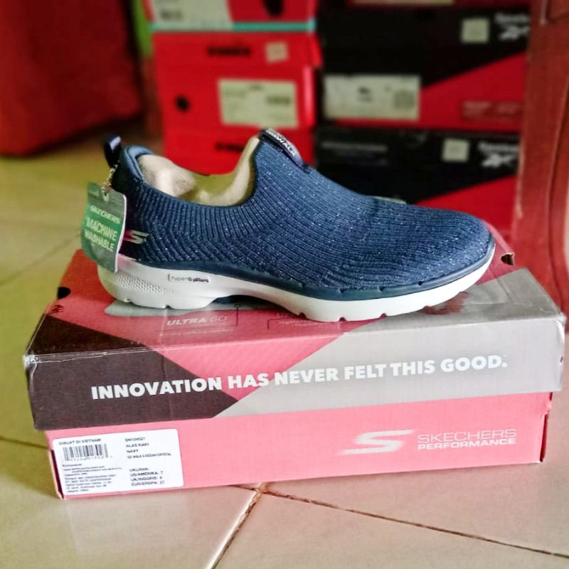 Skechers Go Walk 6-Ocean Crystal / 124521NVY