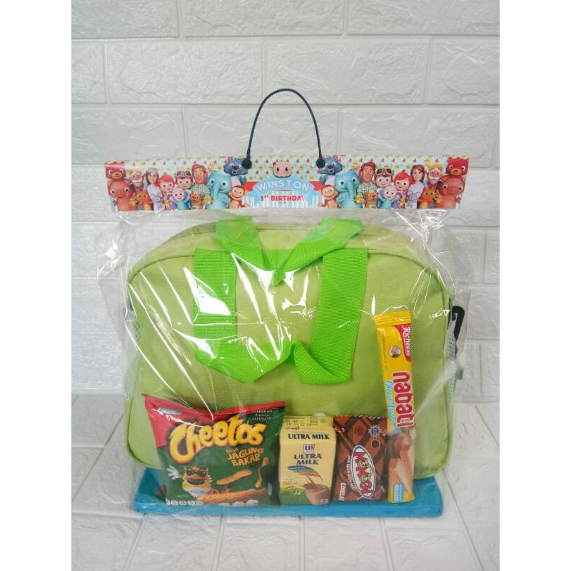 Goodie Bag/souvenir ulangtahun/tas ulang tahun/travel bag animal-3