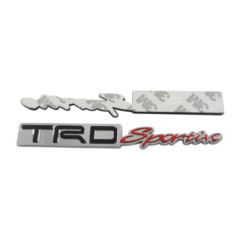 1 x ABS TRD Sportivo Logo Auto Car Decorative Emblem Badge Decal Sticker For TOYOTA TRD SPORTIVO