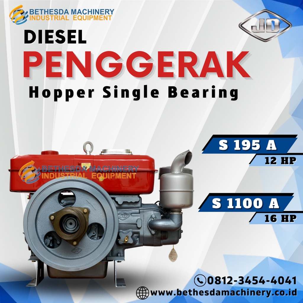 mesin diesel penggerak 12 HP / engine Jiangdong 16 PK S 1100