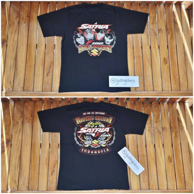 Kaos suzuki satria riders 005 fu 2tak 150 f motor bikers club klub komunitas community anniversary