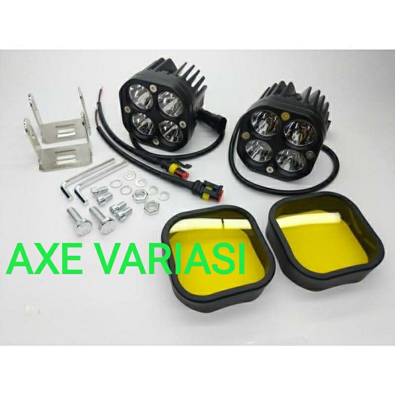 lampu tembak cree spotlight L4Z 40watt water proof sinar putih lensa kuning