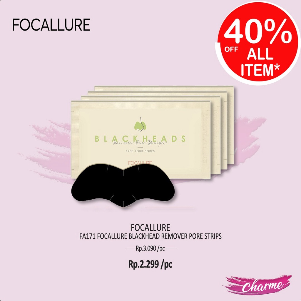 (READY &amp; ORI) Focallure Blackhead Remover Pore Strips FA171 FA 171 pengangkat komedo