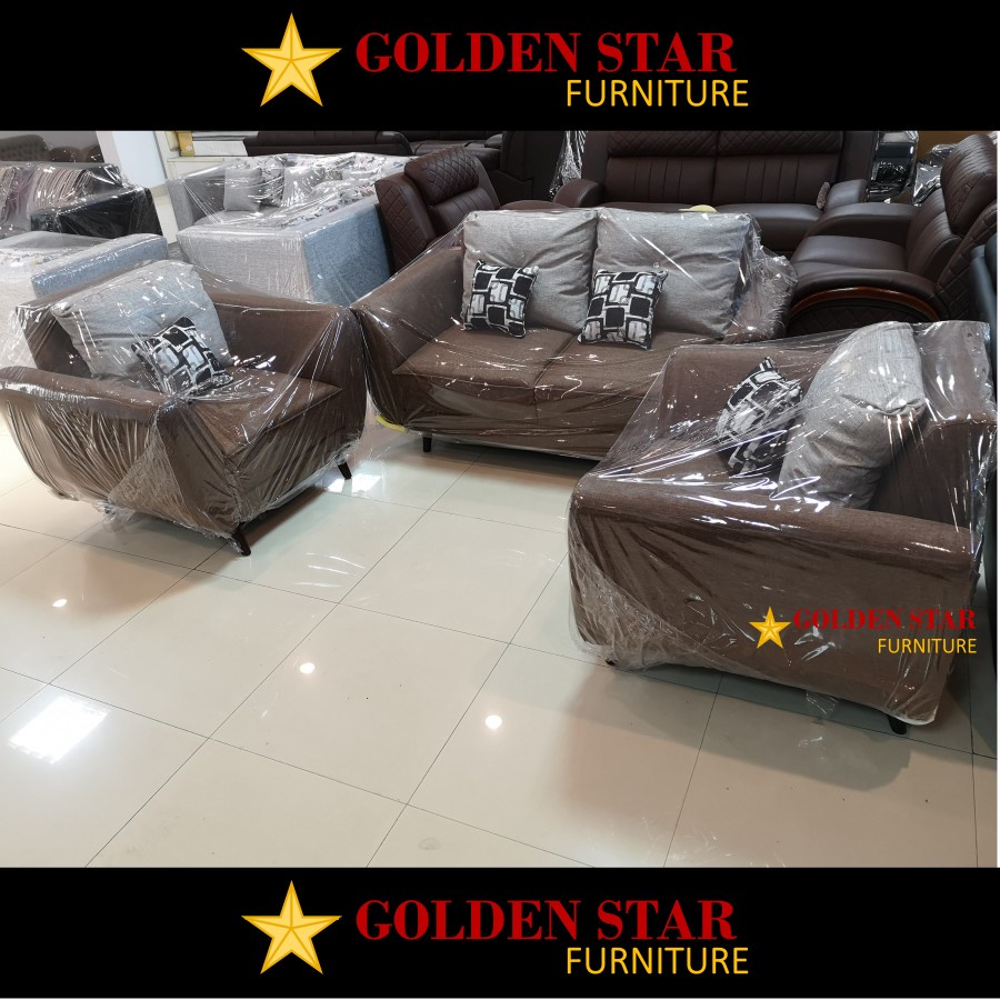 Sofa Kursi Tamu 211 Minimalis Scandinavian kaki kayu