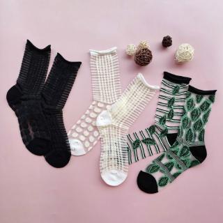 Kaos Kaki Wanita Model Transparan Asimetris Bahan Kaca Kaos Kaki Wanita Model Transparan Asimetris Bahan Kaca