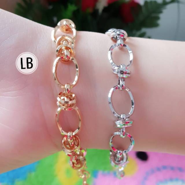 Gelang xuping rantai kait-kait bulat ulir n06012023