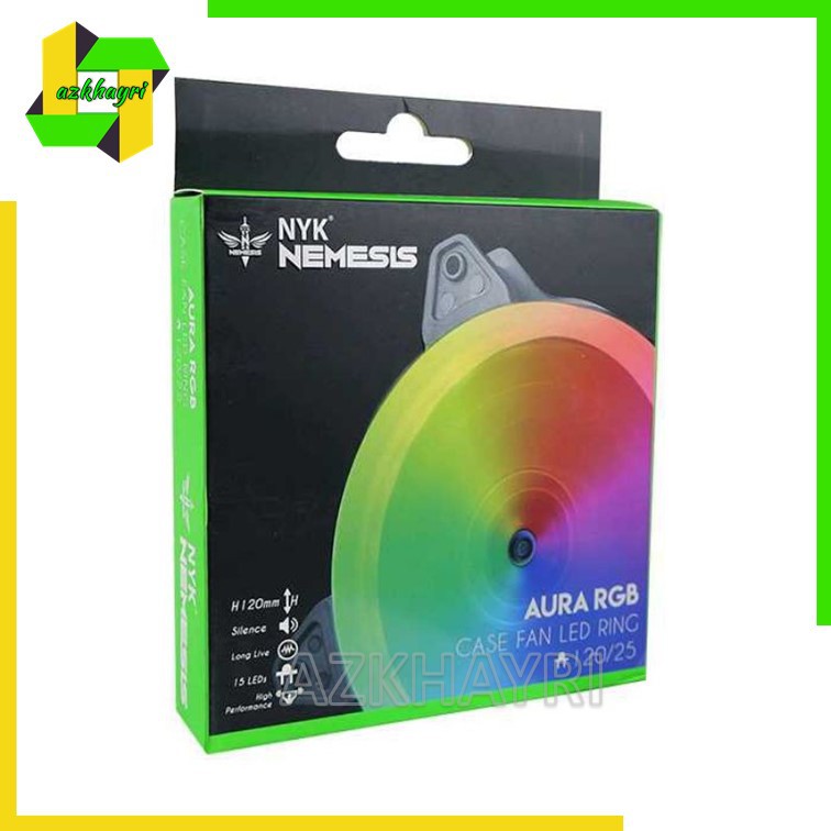 NYK Aura RGB Fan Casing 12Cm Silent  CPU Cooler 120 mm Kipas