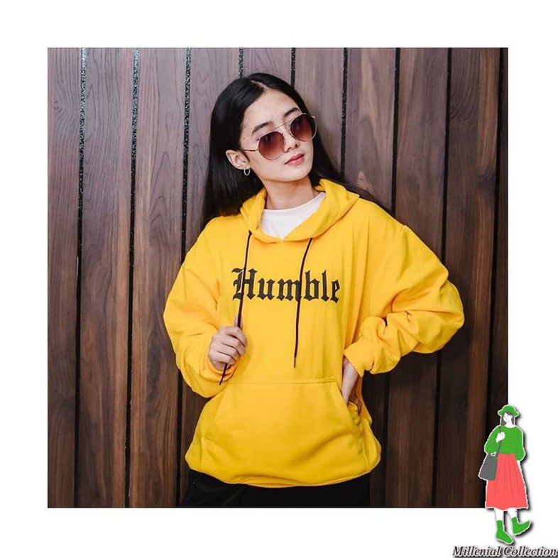 IvannaCollection Sweter Hoodie Couple Wanita Pria Jaket Hodie Couple Pasangan HUMBLE Casual Premium