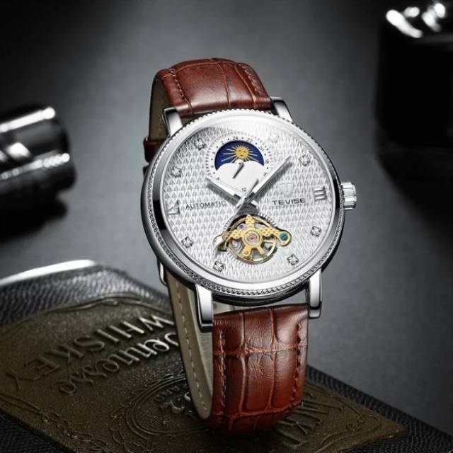 [BISA COD] Tevise T612 Jam Automatic (winding self)