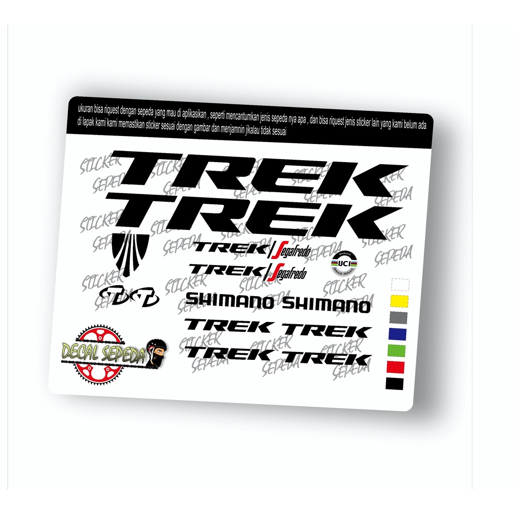 decal sepeda trek - sticker sepeda trek full cutting