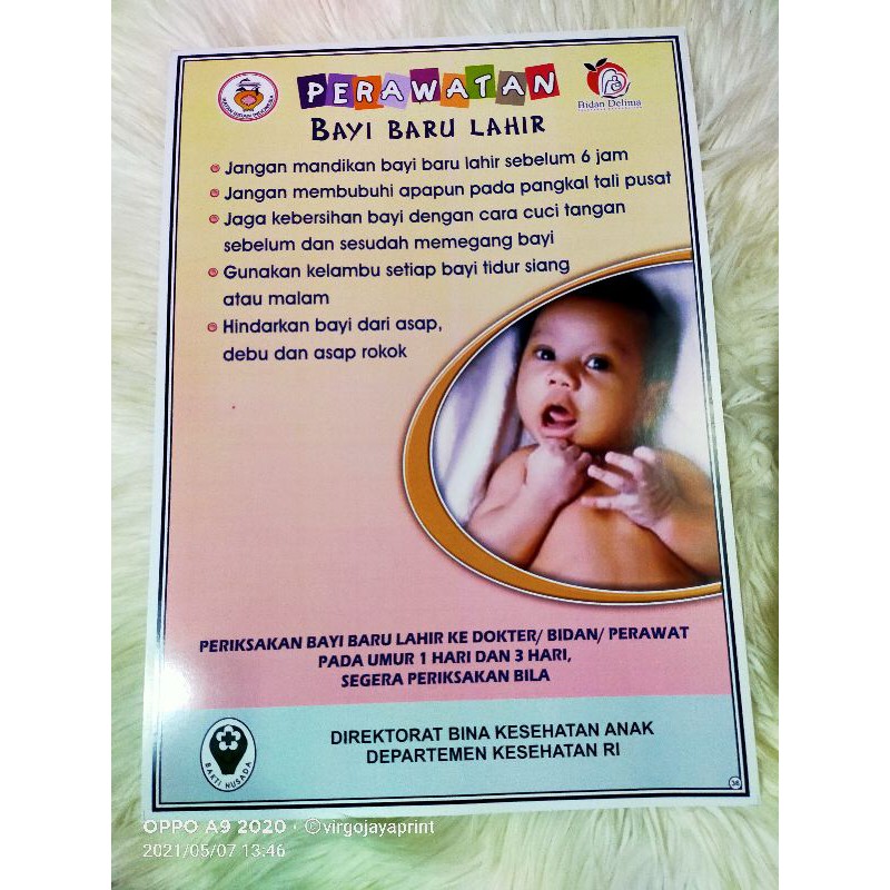 

POSTER PERAWATAN BAYI BARU LAHIR(NO36)