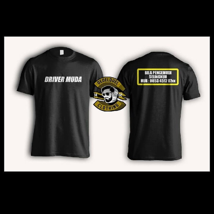 BIG SIZE 3XL 4XL...kaos/t shirt/baju keren MEME DRIVER MUDA SELINGKUH