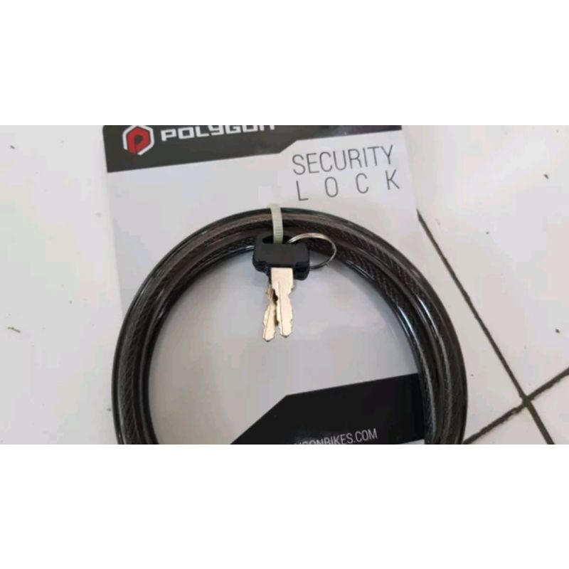 kunci Pengaman Sepeda Merk Polygon Gembok Ammo Power Security Lock Cable Resetable Resettable Nomor 4 Digit Kabel Kolong Spiral Seling Baja Motor Helm Pagar Pintu Rumah Helm Panjang Kuat Awet