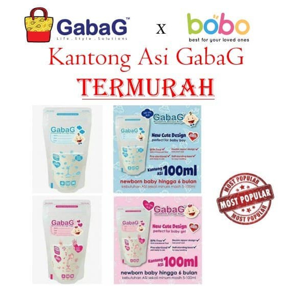Kantong Susu Asi GabaG Plastik 100ml Grosir | Breastmilk Storage Bags