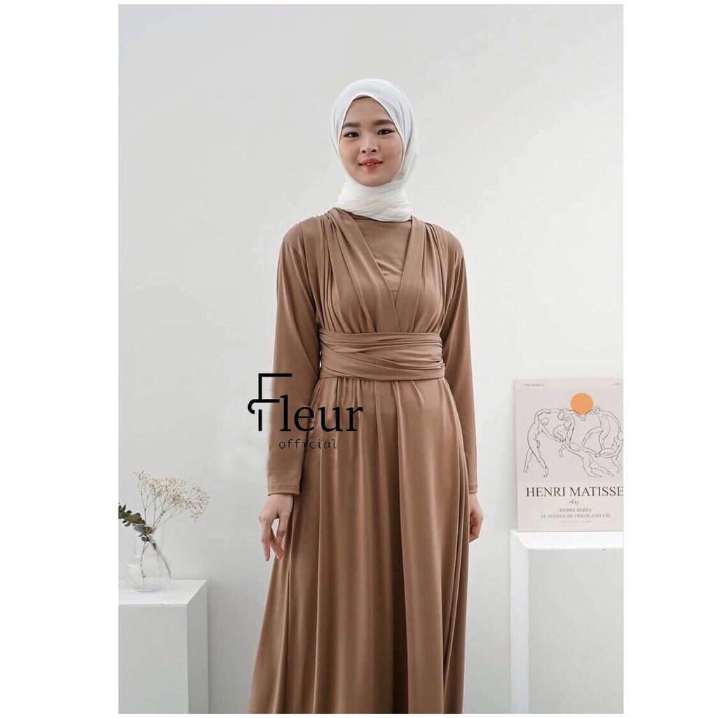 Multiway Hijab / Maxi Dress Hijab Bridesmaid / Infinity Dress Free Manset & Special Long Scraft Coks