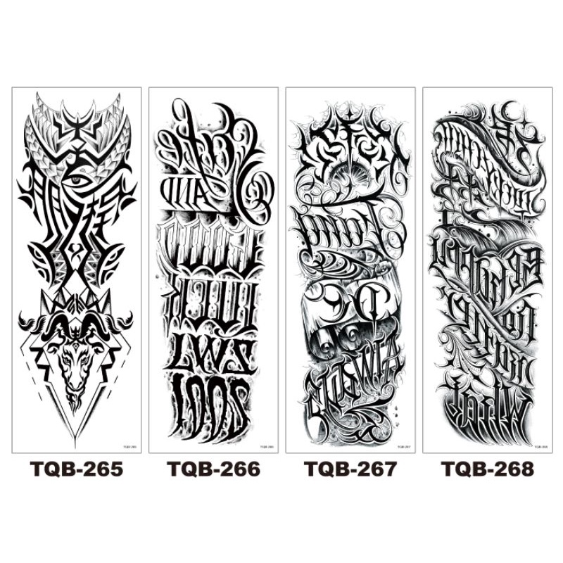 Tatto Temporary Full tangan Model TQB