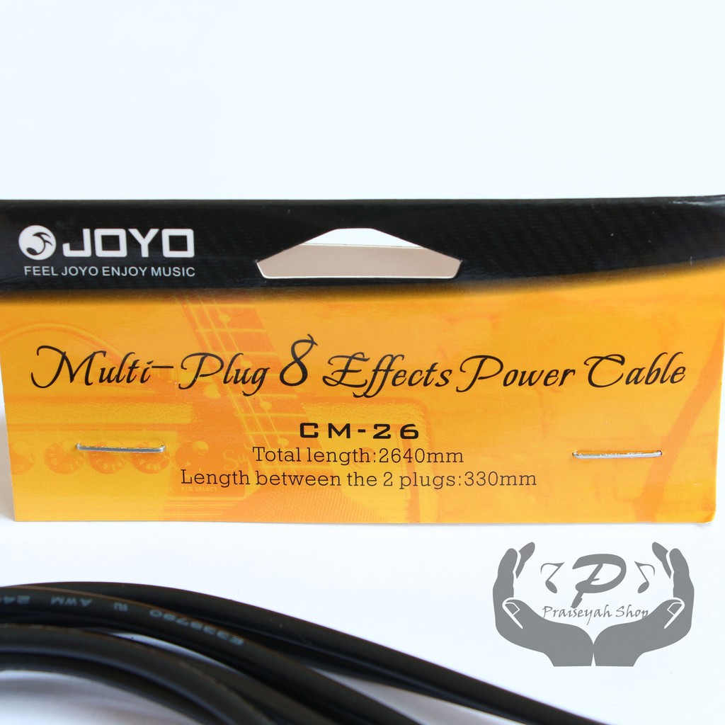 JOYO Daisy Chain 8 Way Plug Efek Gitar Power Supply Kabel Guitar Effect