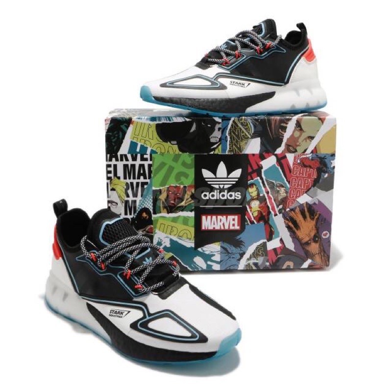 ADIDAS ZX 2K BOOST x MARVEL BLACK RED PREMIUM QUALITY
