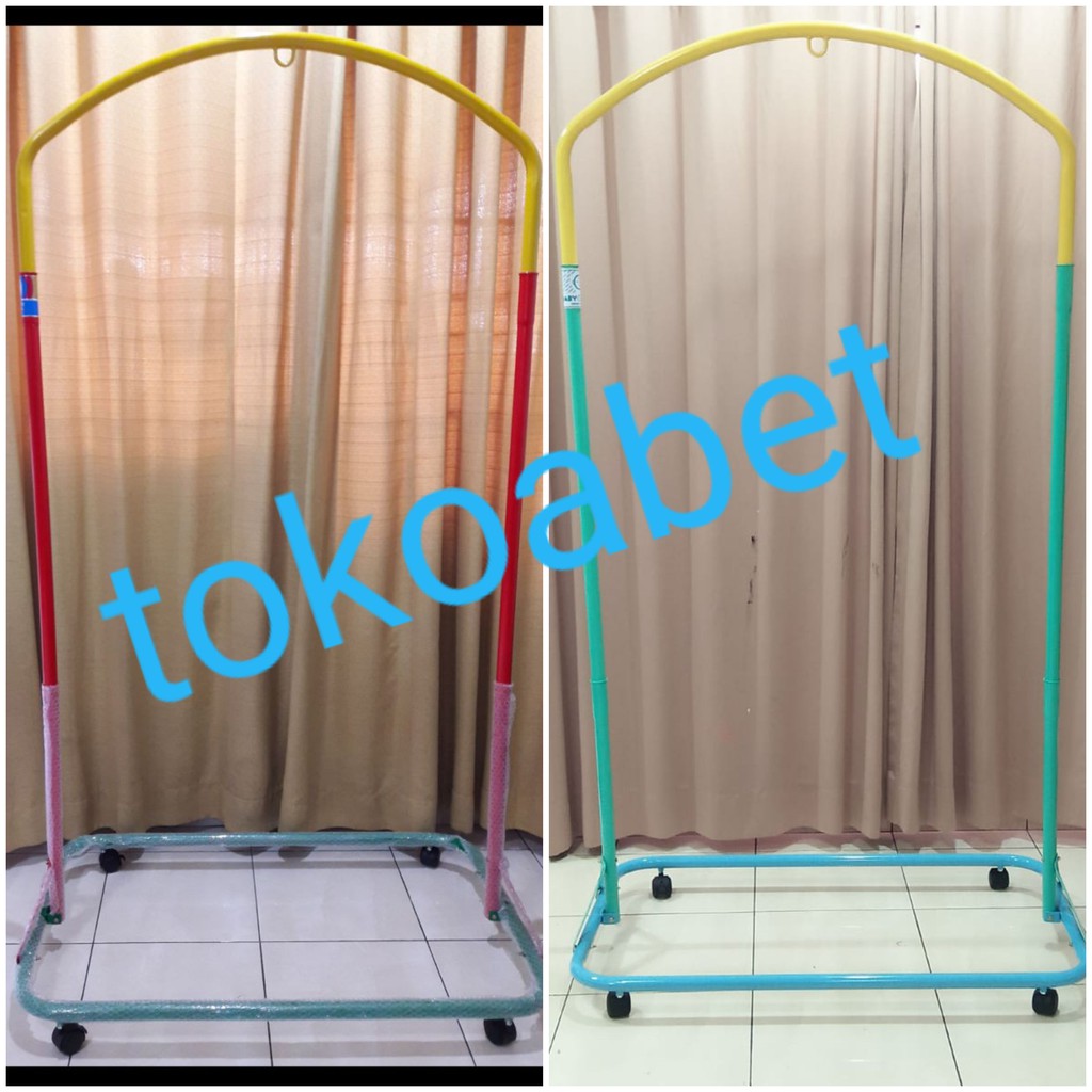 Paket Manual Ayunan Bayi Portable ORIENT Warna Warni dg Kain Ayun dan Kelambu dan PER JOEYI#tokoabet