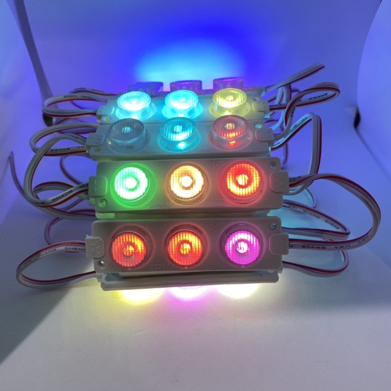 Lampu Kolong led Modul 3Mata 3Watt RGB RUNNING 12/24V /  Lampu Kolong Led Universal Waterproof