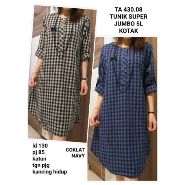 [BEST SELLER]
#TA430.08 Tunik Super Jumbo 5L Kotak IMPORT High Quality