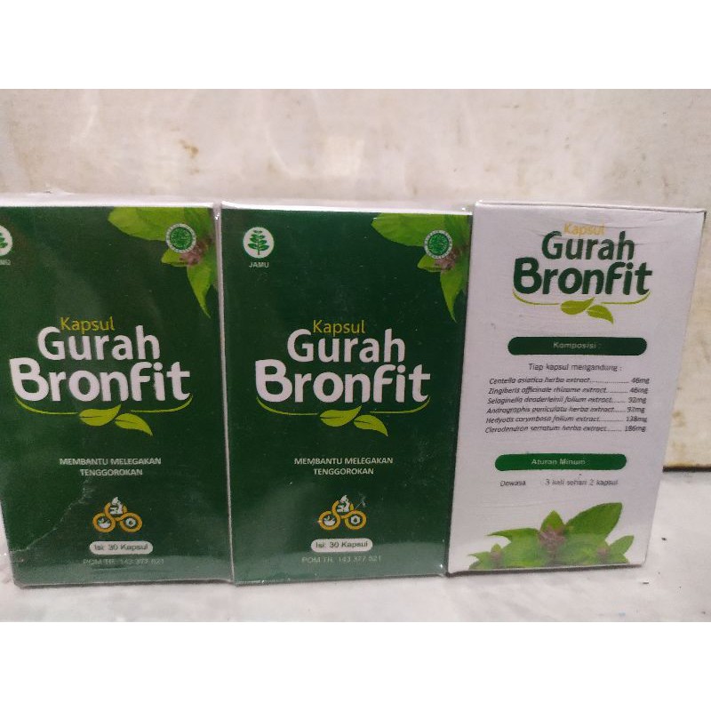 Obat Batuk Flu Alergi Debu Dingin Dan Sesak Nafas Hidung Meler Kapsul Gurah Bronfit Naturafit
