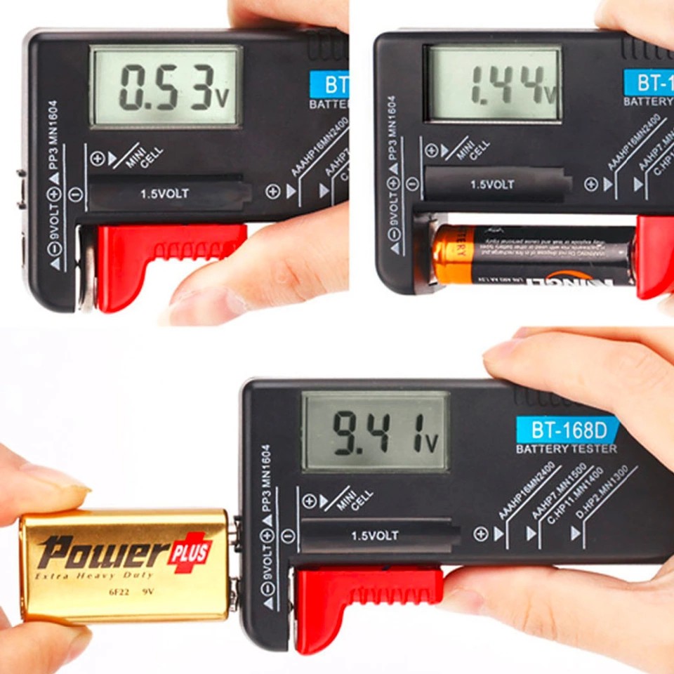 Battery Tester Digital Battery Checker Tester Batre