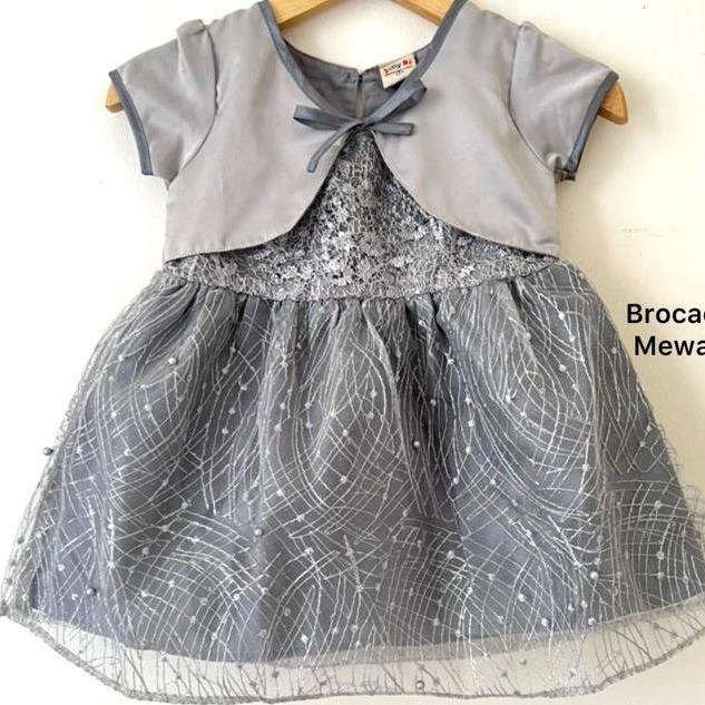 Dress Pesta Kondangan Ulang Tahun Mewah Lucu Bayi Anak Perempuan Cewek Terlaris Kode J  Babeebabyshop