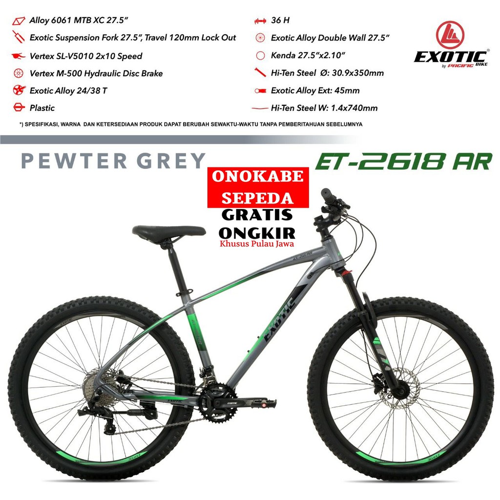 MTB 27,5 EXOTIC 2618 AR HYDRAULIC