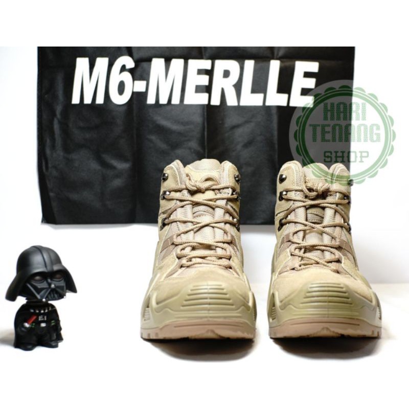 SEPATU BOOTS M6-MERLLE COKLAT SEPATU TACTICAL IMPORT/ SEPATU PRIA DAN WANITA