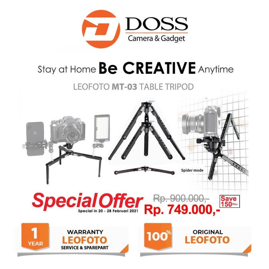 Leofoto MT03 Table Tripod / Table Tripod MT 03