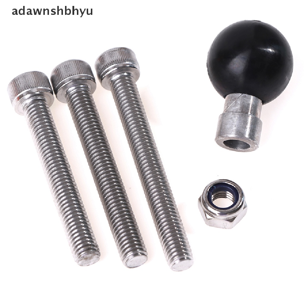 Adawnshbhyu Base Clamp Bola 1 25mm Dengan Sekrup M8 Untuk Handlebar Motor