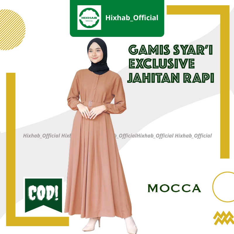 baju gamis remaja murah brukat dress lebaran formal  polos  ibu ibu terbaru