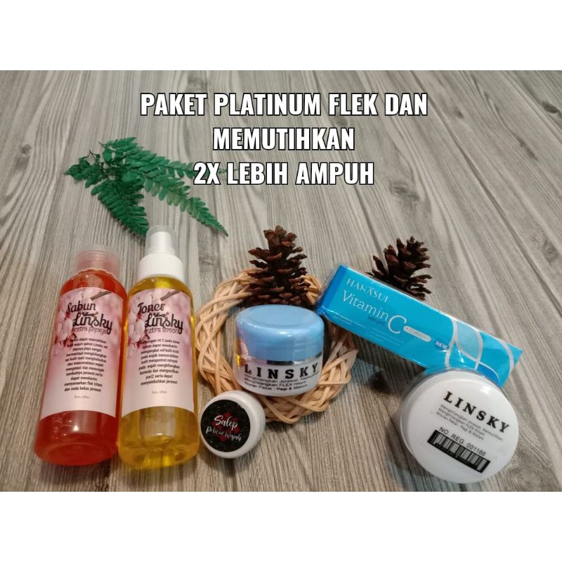 PAKET PLATINUM ISI 6 LINSKY BIRU ORIGINAL SERUM HANASUI