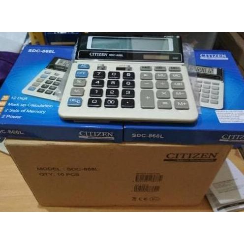 

KALKULATOR CITIZEN SDC-868L ASLI ORIGINAL (DIJAMIN ORIGINAL) - CUCI GUDANG LHOOO
