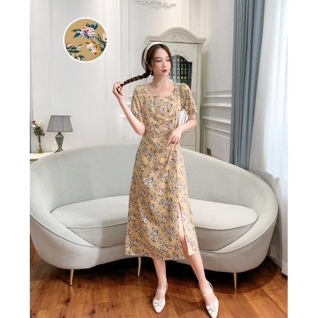 (HITS) DRESS WANITA KOREAN STYLE SHELBY DRESS KOREA VINTAGE KOREAN OUTFIT NEW