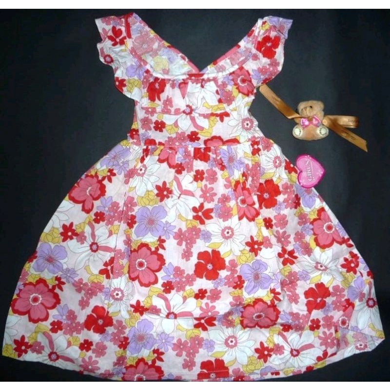Dress Anak Cempaka Merah Putih