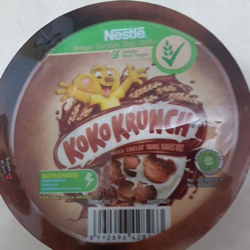 

koko krunch cup plus susu